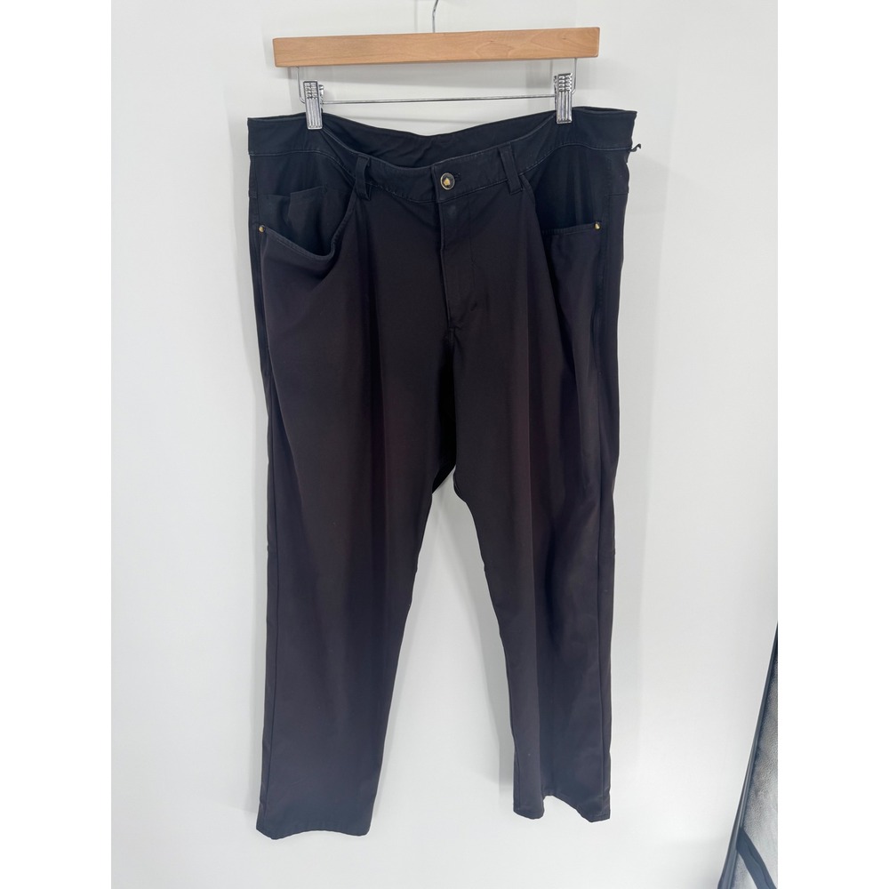 Lululemon ABC Pant Mens 38 Black Straight Leg Technical Trousers Fair